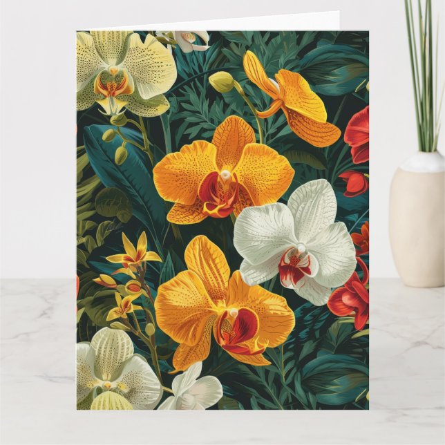 Radiant Orchid Trio Geburtstag Karte (Vorderseite)