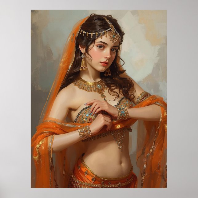 Radiant Oriental Dancer Poster (Vorne)