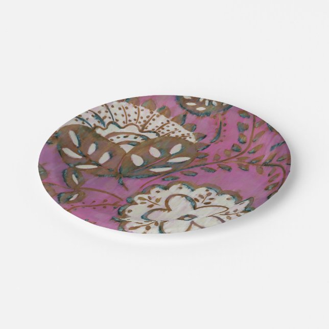 Radiant Ornament I Pappteller (Schrägansicht)