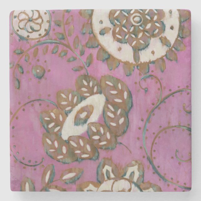 Radiant Ornament II Steinuntersetzer (Vorderseite)