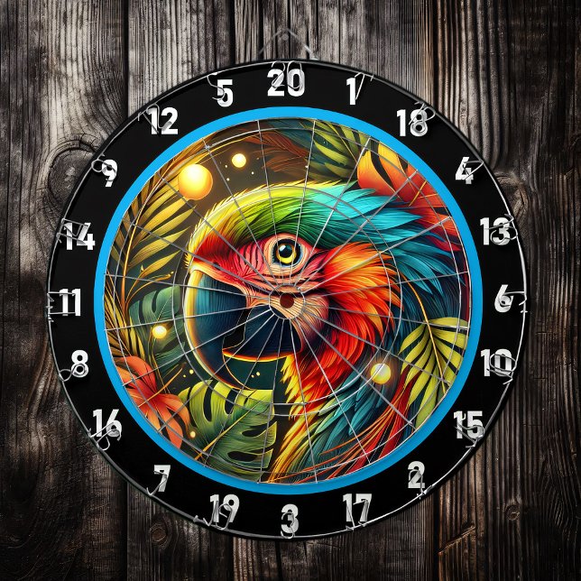 Radiant Parrot Dartboard für Jeder Anlass Dartscheibe (Von Creator hochgeladen)