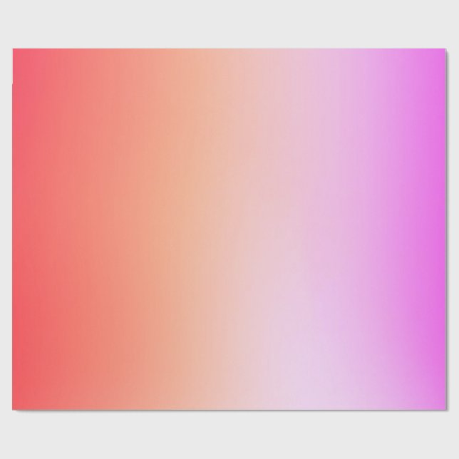 Radiant Pastel Sunset Gradient Geschenkpapier (Flach)
