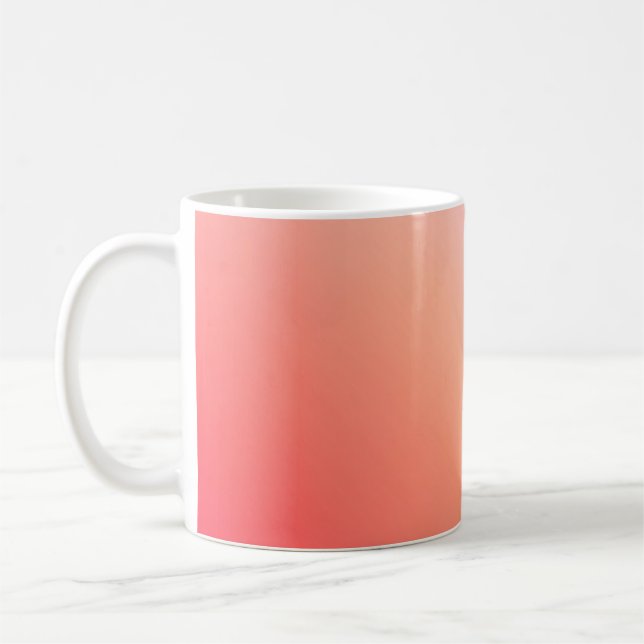 Radiant Pastel Sunset Gradient Kaffeetasse (Links)