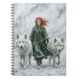 Radiant Peace Dove Lantern Imbolc Snowdrops Art Notizblock