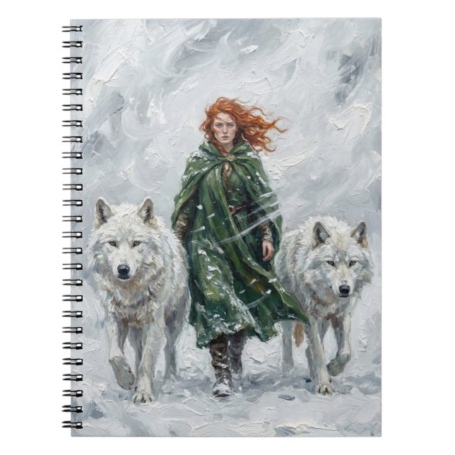 Radiant Peace Dove Lantern Imbolc Snowdrops Art Notizblock (Vorderseite)