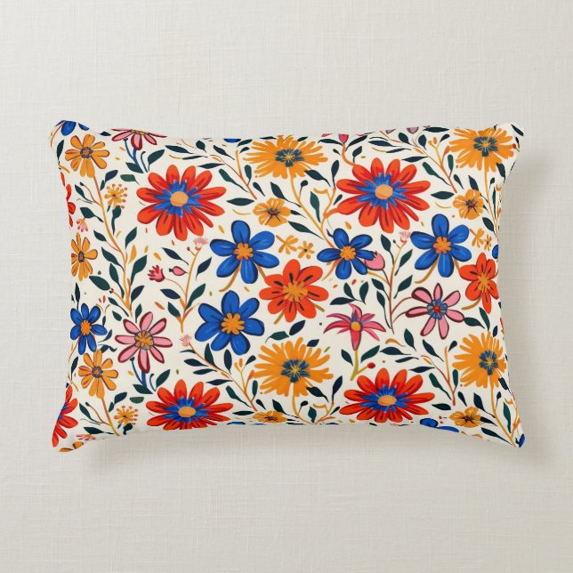 Radiant Petal Path Accent Pillow Dekokissen (Vorderseite)