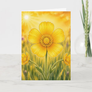 Radiant Petal Serie – Butterblume Karte
