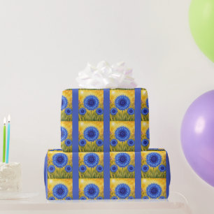 Radiant Petal Serie – Kornblume Geschenkpapier