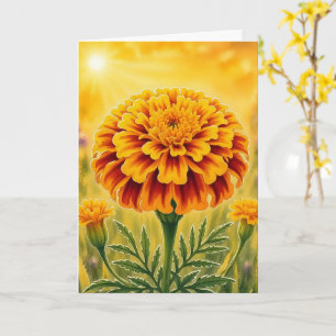 Radiant Petal Serie – Tagetes Karte