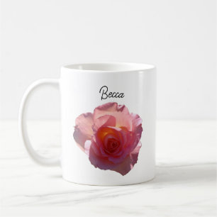 Radiant Pink Tee Rose personalisierte Mug Kaffeetasse