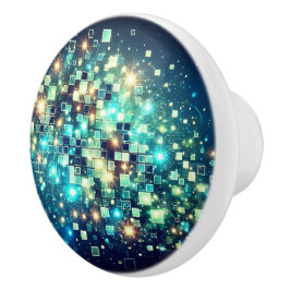 Radiant Pixel Bokeh Keramikknauf