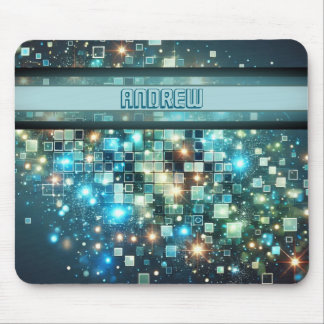 Radiant Pixel Bokeh Mousepad
