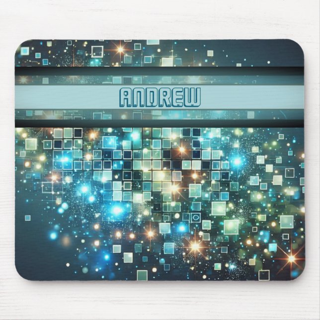 Radiant Pixel Bokeh Mousepad (Vorne)