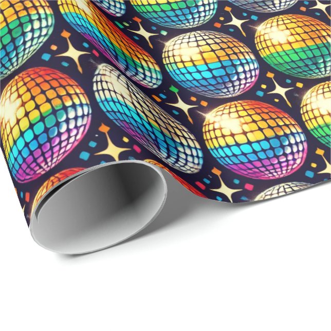 Radiant Pride Disco Ball - Wrap Geschenkpapier (Rolleneckpunkt)