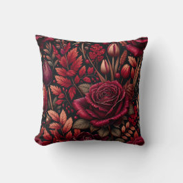 "Radiant Raindrop Fall Foliage Floral Art" Kissen