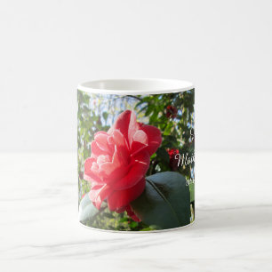 Radiant Red Camellia - Personalisierter Muttertag Kaffeetasse