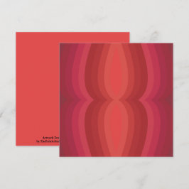 Radiant Reds Carnival Funhouse Distorted Mirror Karte