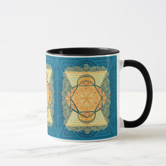 Radiant Sacred Geometry Mandala Tasse
