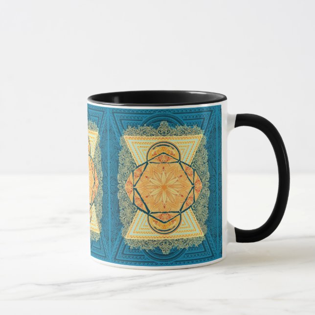 Radiant Sacred Geometry Mandala Tasse (Rechts)