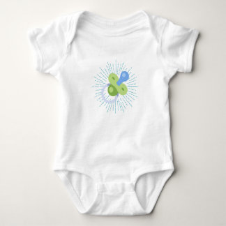 Radiant Schnuller Bodysuit. Baby Strampler