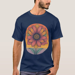 Radiant Sonnenblumenblume T-Shirt