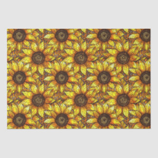 Radiant Sonnenblumengestanztes Glas Seidenpapier