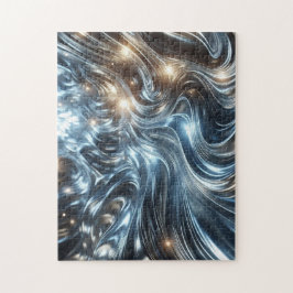 Radiant Streams Metallic Light Puzzle