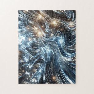 Radiant Streams Metallic Light Puzzle