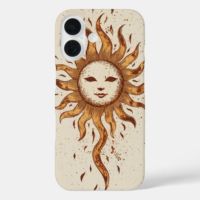Radiant Sun Spirit Phone Case (Rückseite)