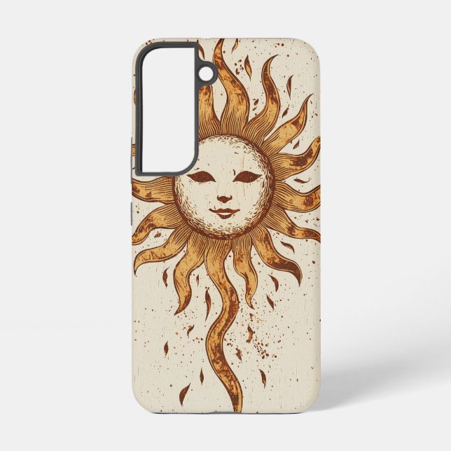 Radiant Sun Spirit Phone Case Samsung Galaxy Hülle (Rückseite)
