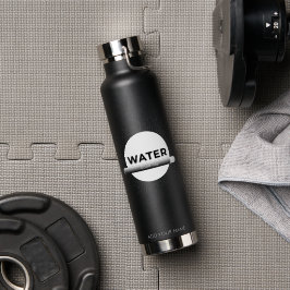 Radiant Sun Wasser Zitat mit Guter Tag Balken Trinkflasche