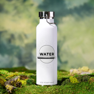 Radiant Sun Wasser Zitat mit Guter-Tag-Leiste Trinkflasche