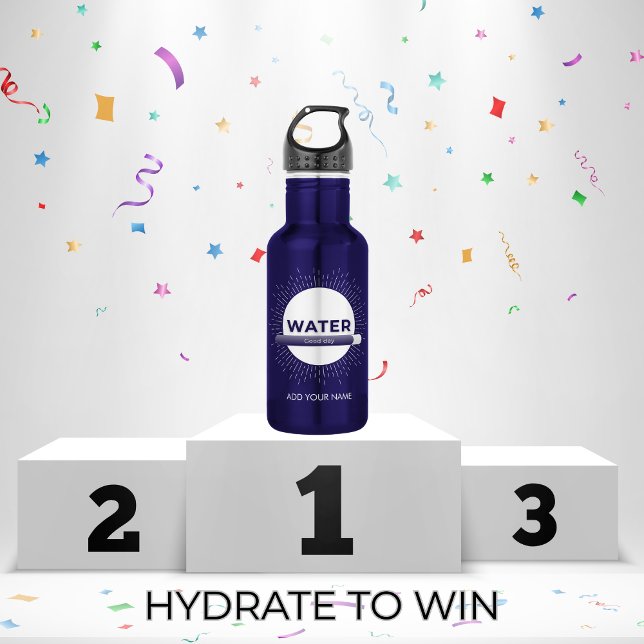 Radiant Sun Water Quote with Good Day Bar Edelstahlflasche (Von Creator hochgeladen)