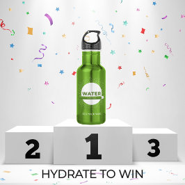 Radiant Sun Water Quote with Good Day Bar Edelstahlflasche