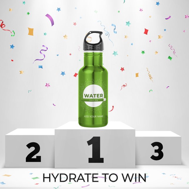 Radiant Sun Water Quote with Good Day Bar Edelstahlflasche (Von Creator hochgeladen)