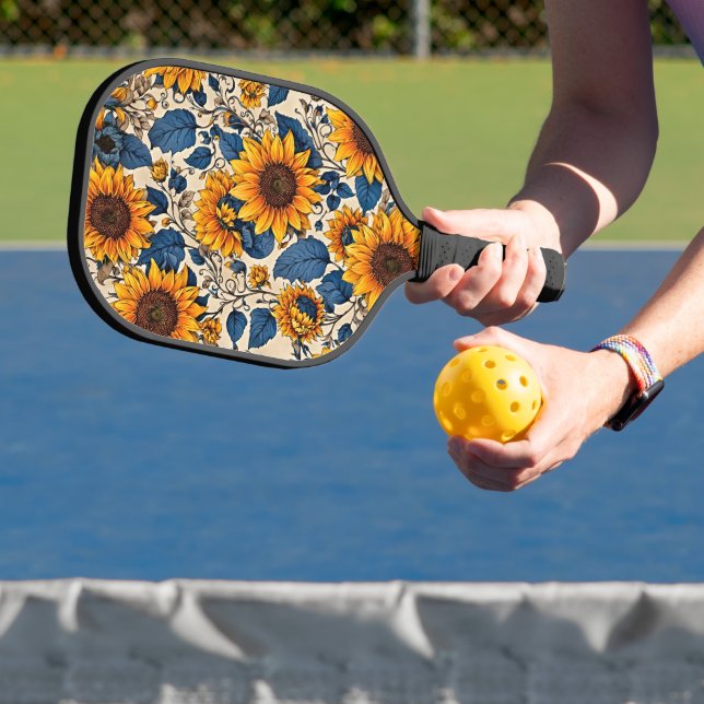 Radiant Sunflower Bloom: Die künstlerische Freude  Pickleball Schläger (InSitu)