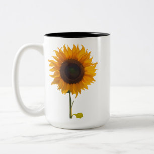 Radiant Sunflower Zwei-Tone-Tasse - 15 oz Zweifarbige Tasse