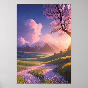 Radiant Sunset Serenade Poster