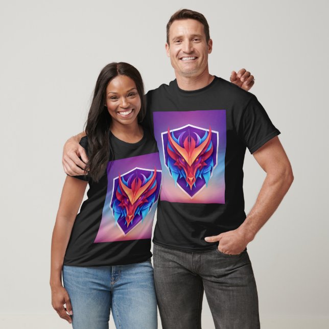 Radiant Symmetry Dragon Emblem T-Shirt (Unisex)