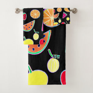 Radiant Tropic Neon Magic Badhandtuch Set