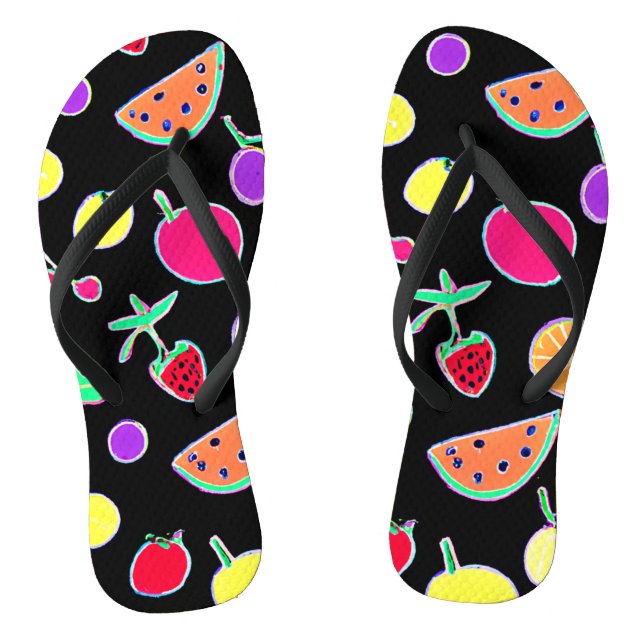 Radiant Tropic Neon Magic Flip Flops (Fußbett)