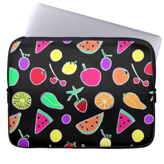 Radiant Tropic Neon Magic Laptopschutzhülle (Vorderseite)