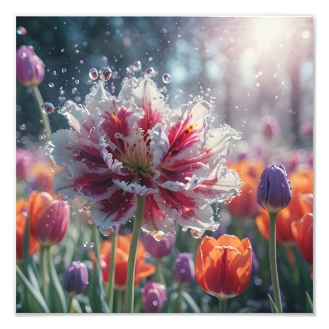 Radiant Tulip Fantasy Fotodruck (Vorne)