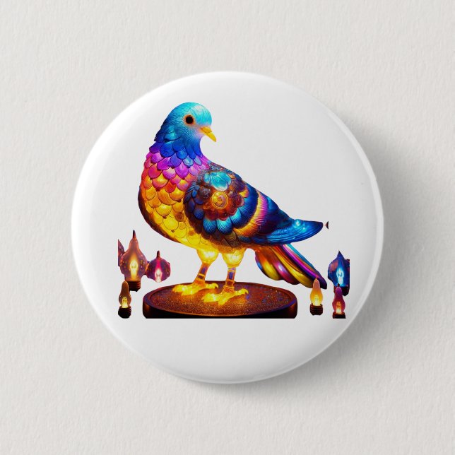 Radiant Urban Pigeon Button (Vorderseite)