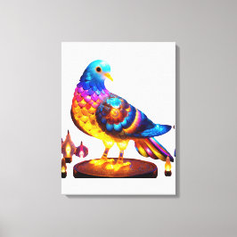 Radiant Urban Pigeon Leinwanddruck