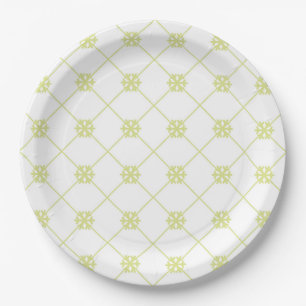 Radiant Weihnachtsgold Schneeflocke Eleganz Pappteller