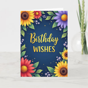 Radiant Wishes Geburtstagskarte Karte