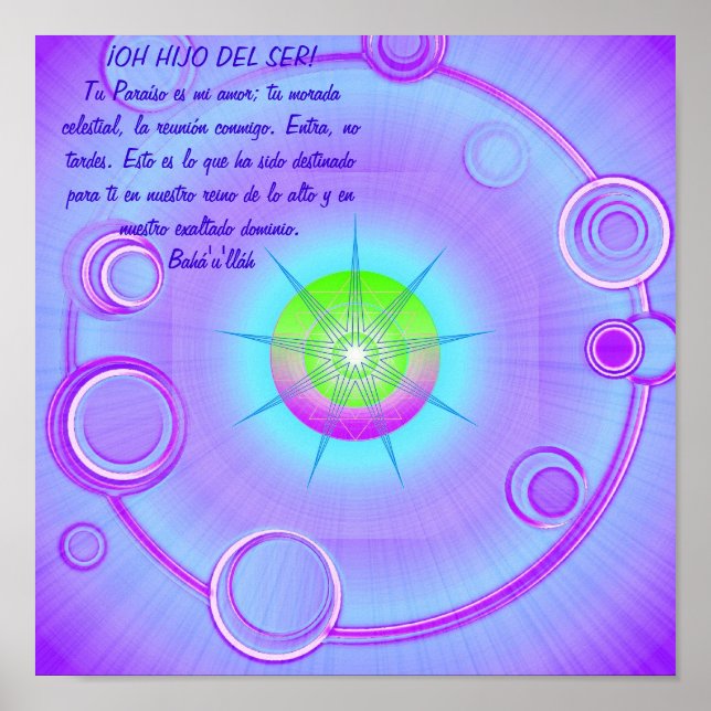 RadiantCentury6 (mit spanischem Zitat) Poster (Vorne)