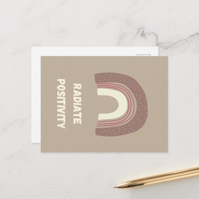 Radiate Positivity Postkarte (Vorderseite/Rückseite Beispiel)