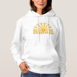 RADIATE Sei das Vintage Retro-Gold-Logo der Sonne Hoodie